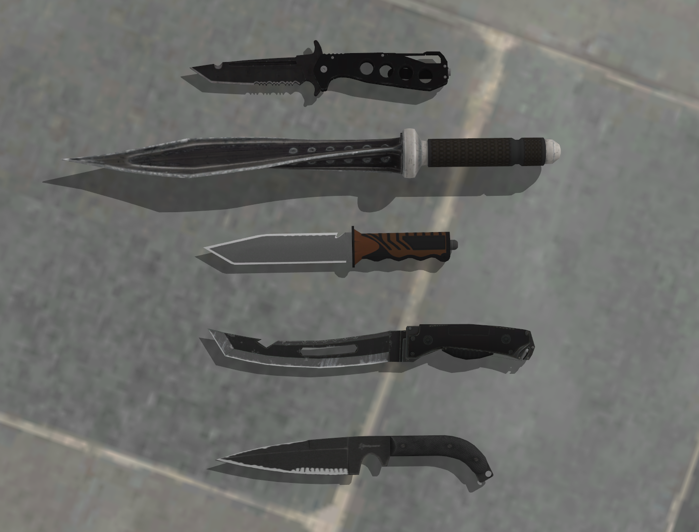 Advanced Warfare Knives Xps SMD by EllyKlamsky on DeviantArt