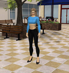 Sonya blue top (DL)