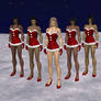 Mortal Kombat girls short Xmas dress (DL)