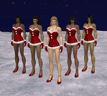 Mortal Kombat girls short Xmas dress (DL)