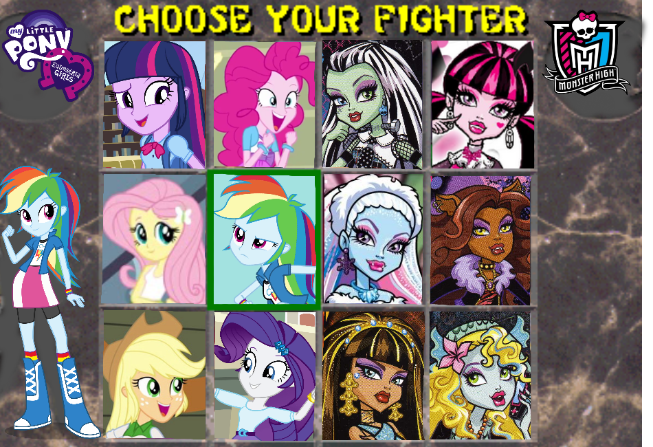 monster high my little pony