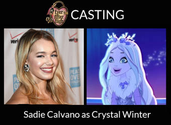 Sadie Calvano as Crystal Winter - EAH Live-Action by ThunderFists1988