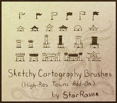 Sketchy Brushes Add-On - Towns