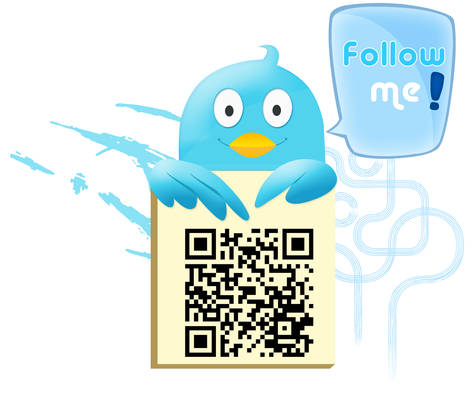 Twitter bird - follow me PSD