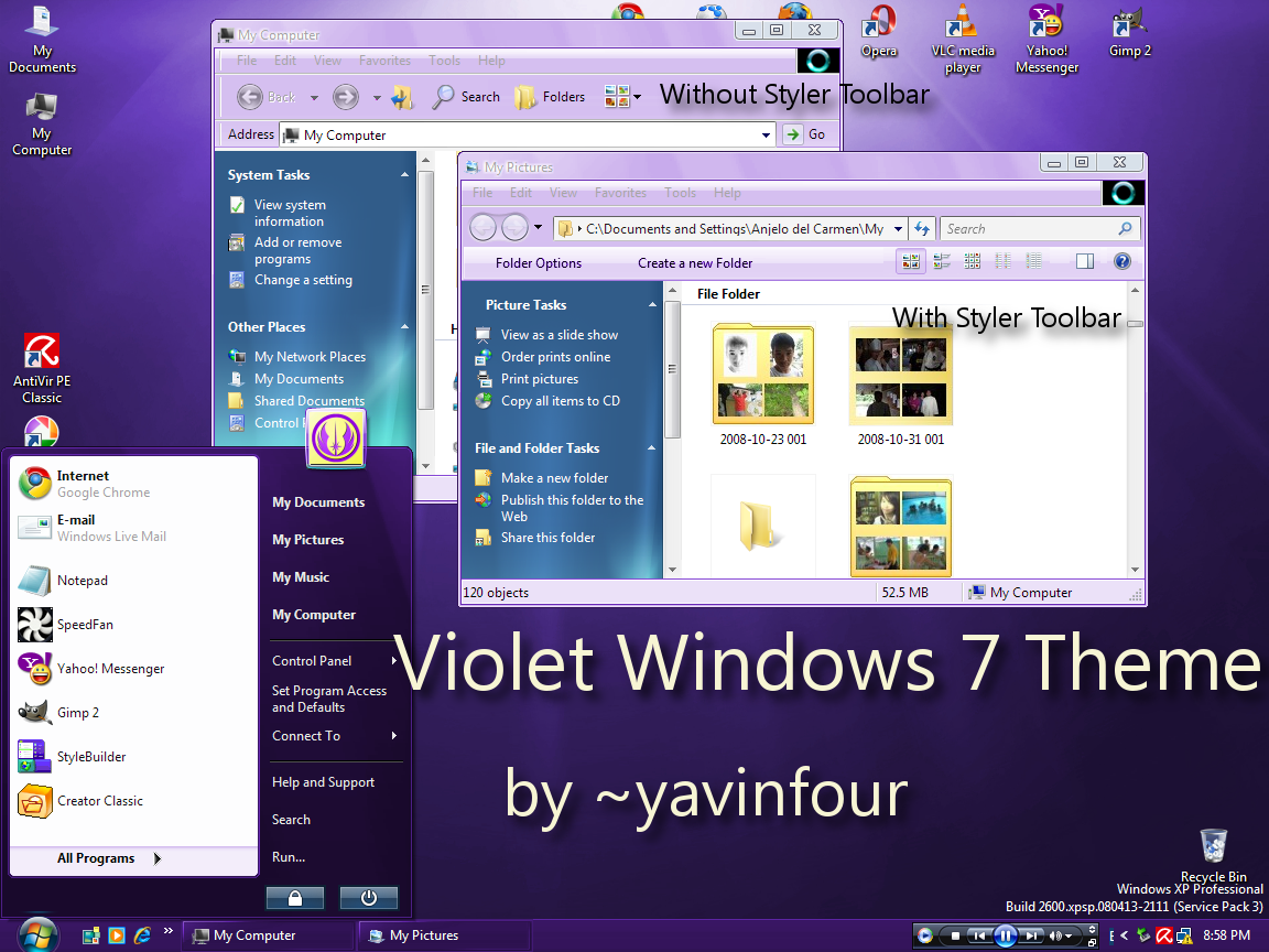 Violet Windows 7 Theme 1.0