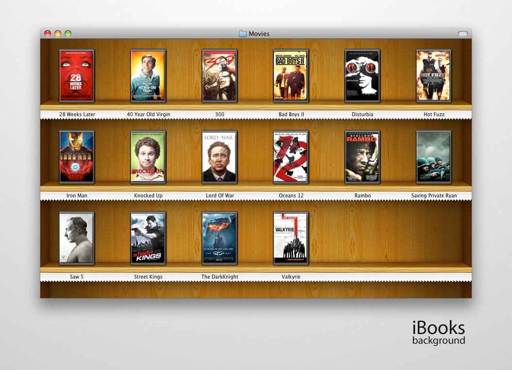 iBooks background for Finder