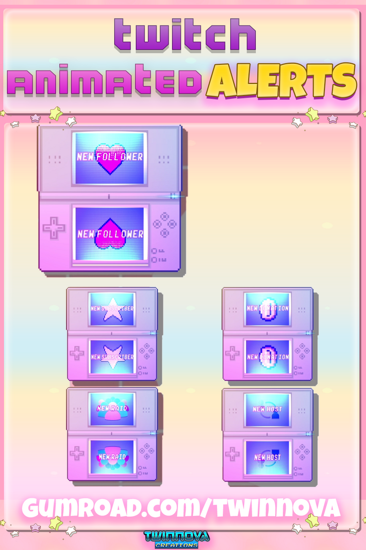 Free Twitch Alerts Aesthetic Pink Animated By Spartacrxx On Deviantart