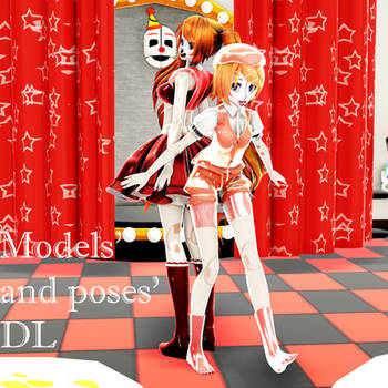 [MMD-FNaFSLxVocaloid] TDA Baby Rins Pack DLs