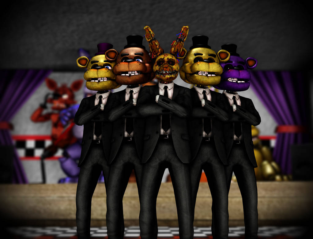 [MMD] Pimp Suit Freddys and Stylized Springtrap DL by Zebracorn-chan on ...