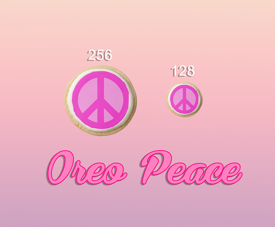 Oreo Peace Icon by Ray