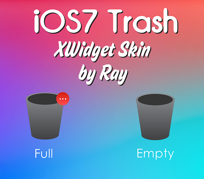 iOS7 App Trash XWidget Skin by Ray by Raiiy on DeviantArt