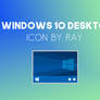 Desktop Flat Icon by Ray