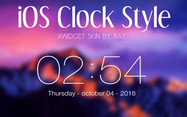iOS Clock Style XWidget Skin by Ray