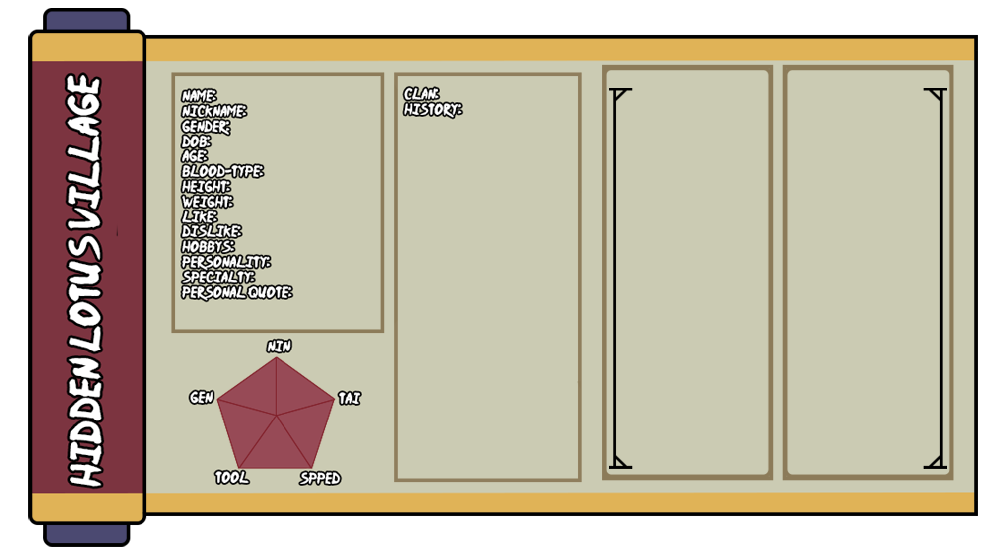 info oc sheet