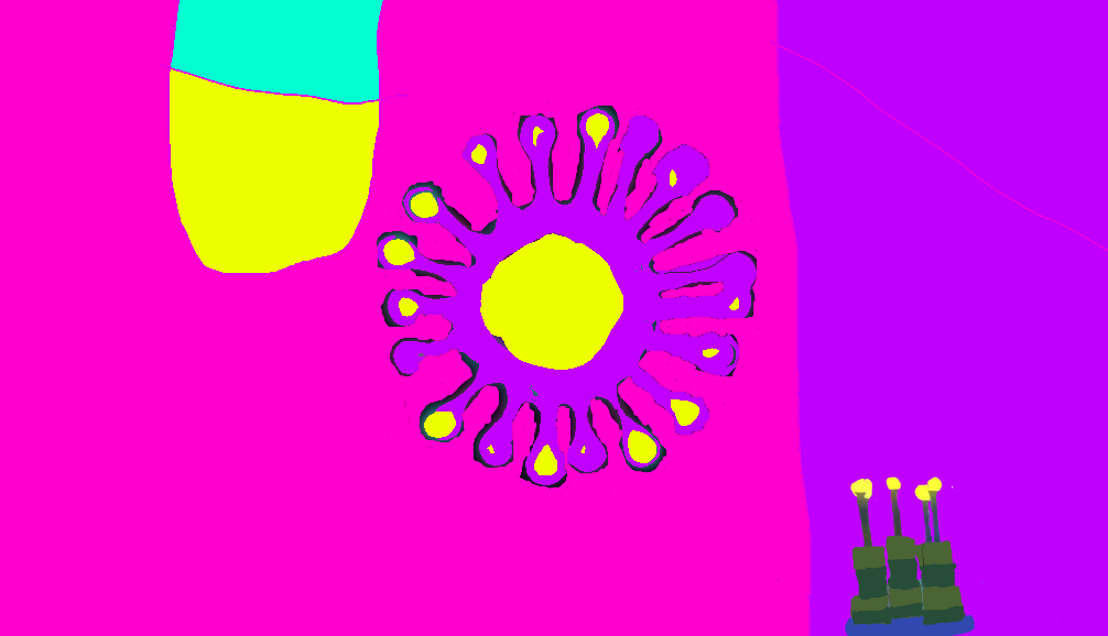 the flower turns purple and yellow by TyMore2000 on DeviantArt