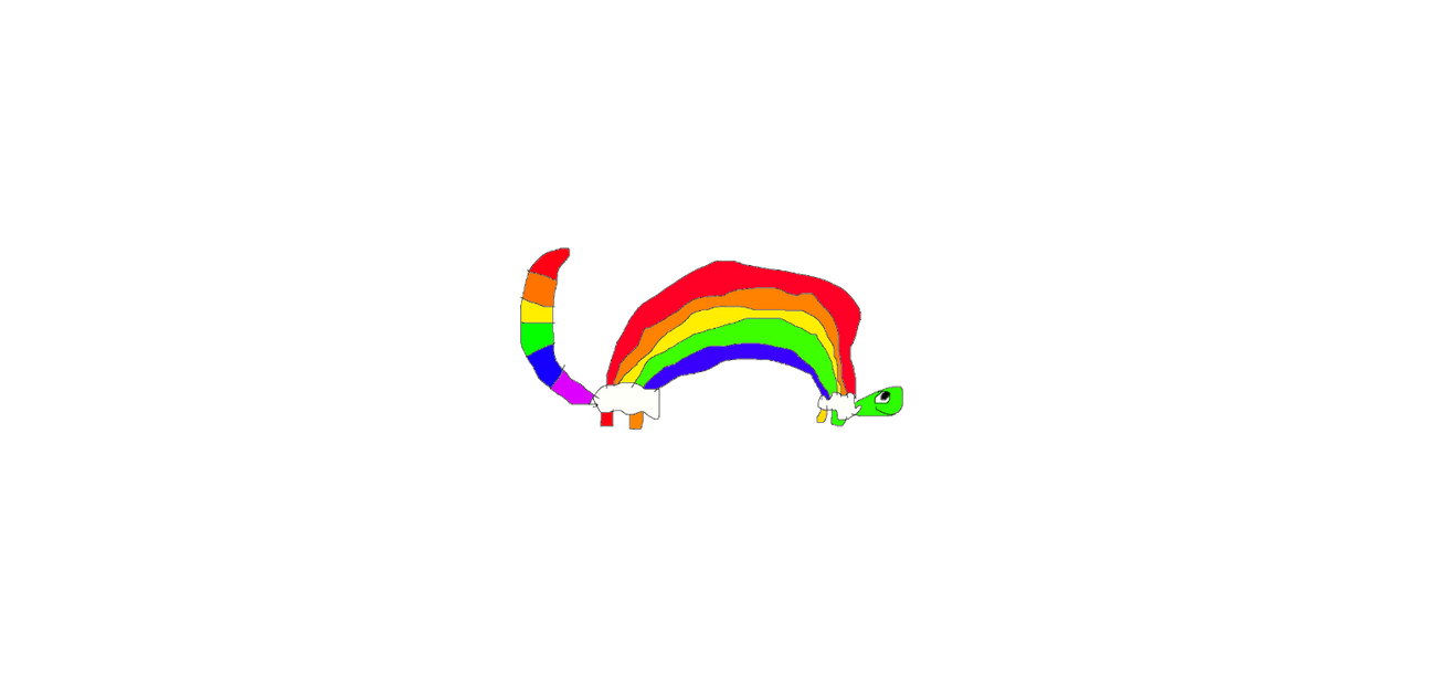 Experiment 2999 - Rainbow-turtle by TyMore2000 on DeviantArt