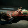 Mk3 and MK1 Sonya Blade tied up collage