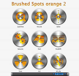 Brushed Spots Orange 2