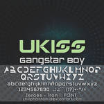 Ukiss Gangastar boy   Font