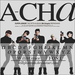 Super junior a.cha   Font