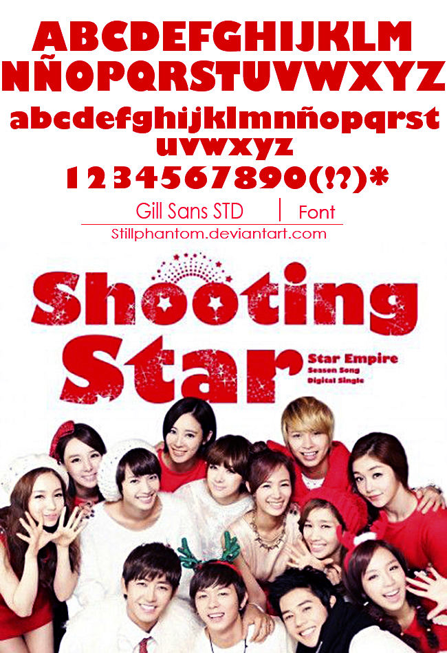 Star empire Shooting star Font by StillPhantom on DeviantArt