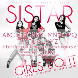 Sistar Girls do it   font