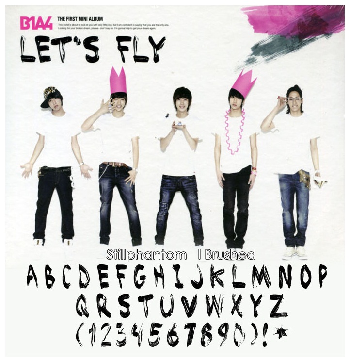 B1A4 Lets Fly font