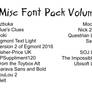 Misc Font Pack Vol 2