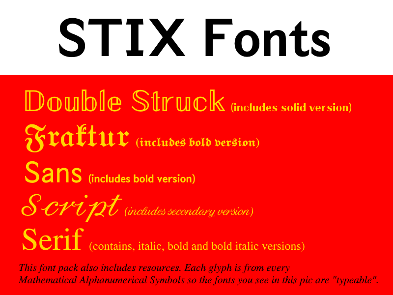 STIX Fonts