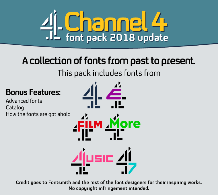 C4 Font Pack 2018 Update by DLEDeviant on DeviantArt