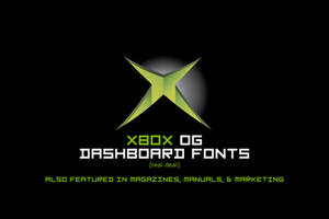 XBOX OG Dashboard Fonts