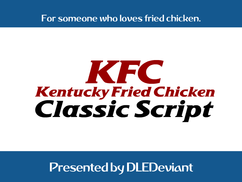 Download Kfc Classic Script By Dledeviant On Deviantart