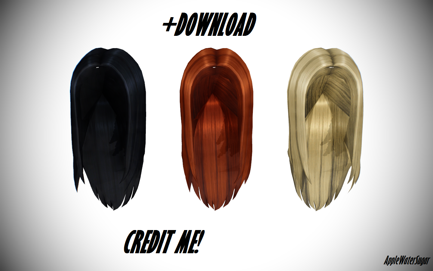 [MMD] Sims 4 Female Ironed Hair (+Download)