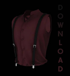 [MMD] Sleeveless Shirt w/ Suspender (+DL)