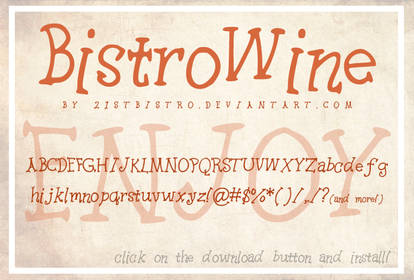 BistroWine [font]