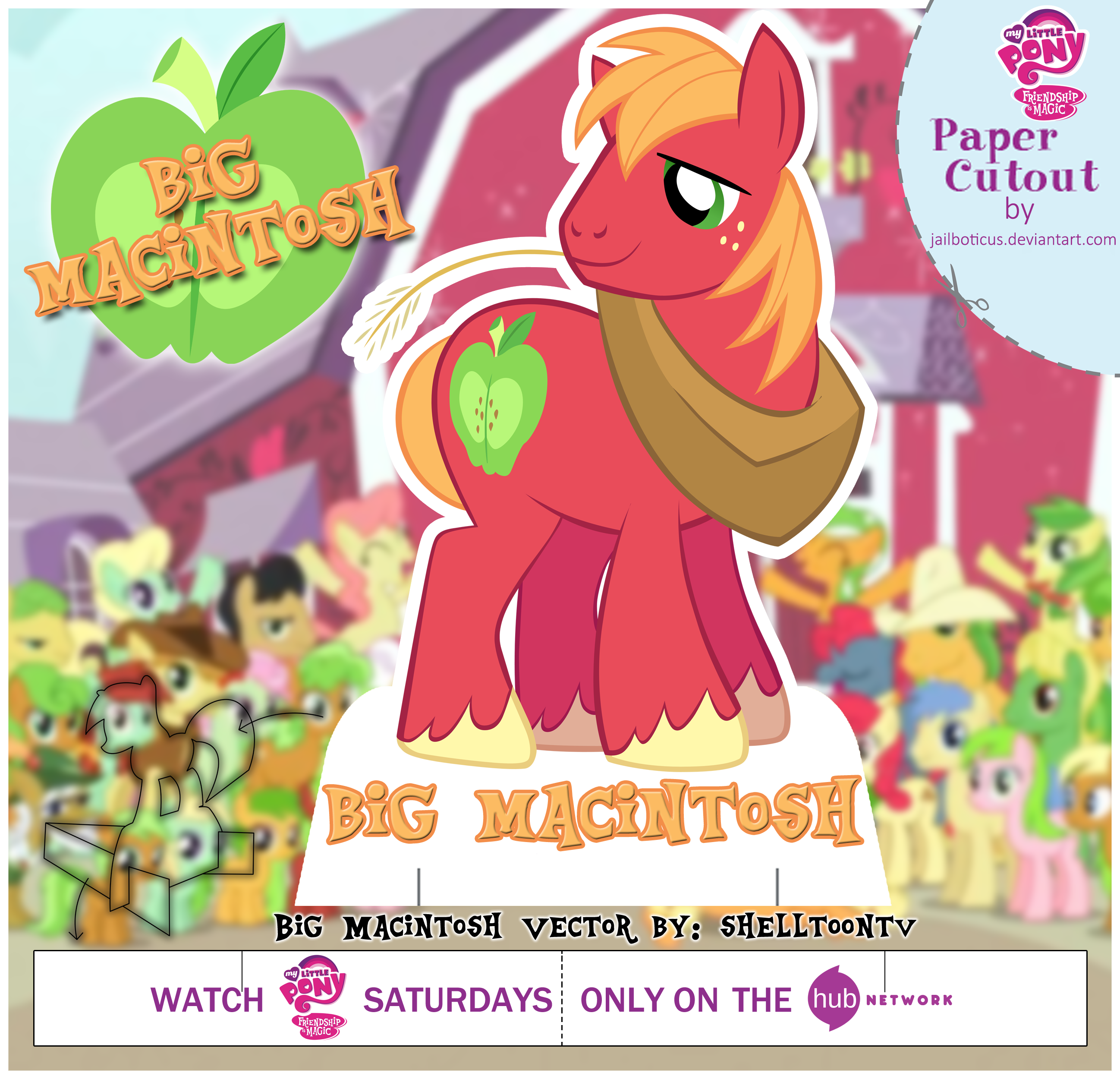 MLP Cut-out Big Macintosh by Jailboticus on DeviantArt