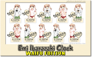 Emi Ibarazaki Clock WAIFU EDITION