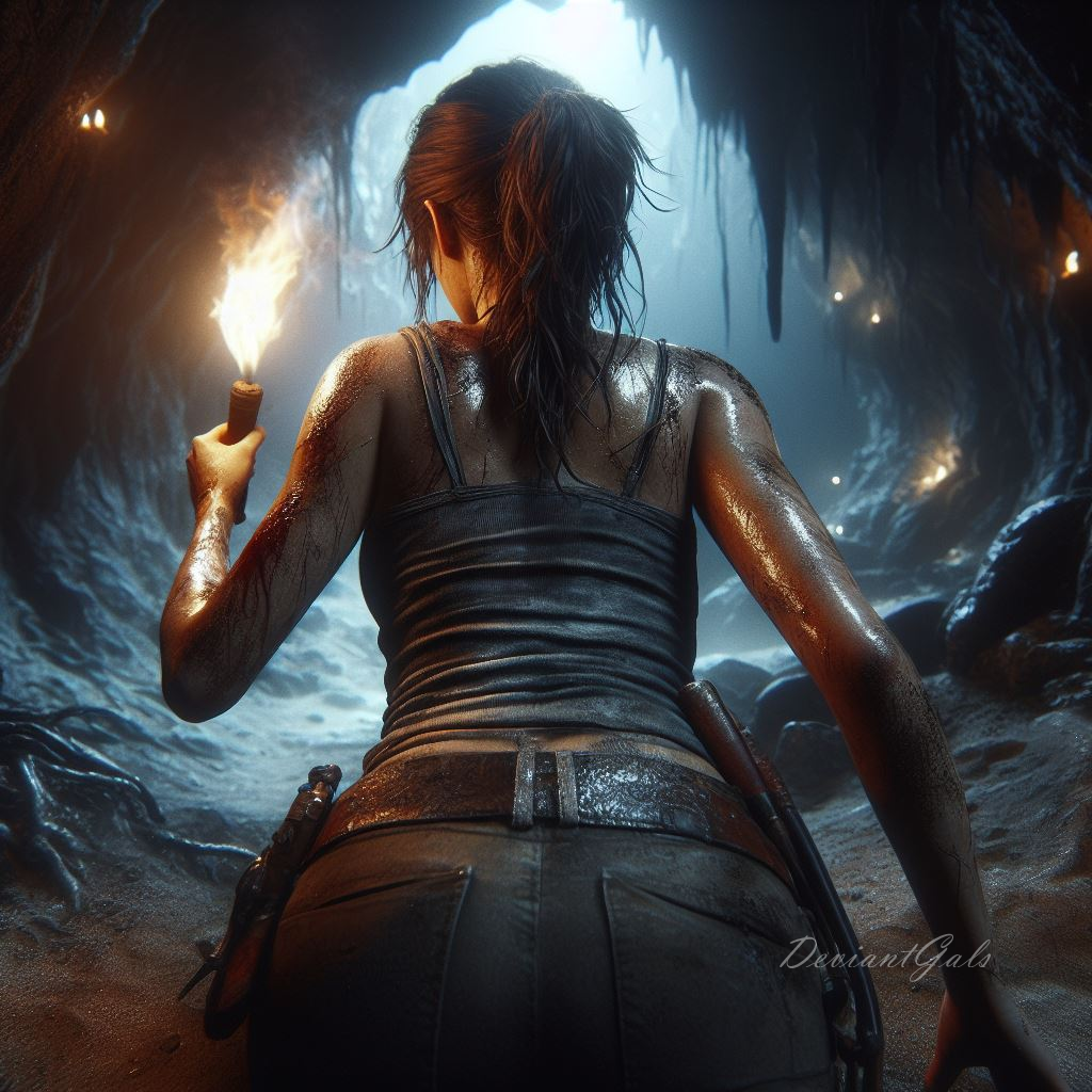 Lara in a cave by DeviantGals on DeviantArt