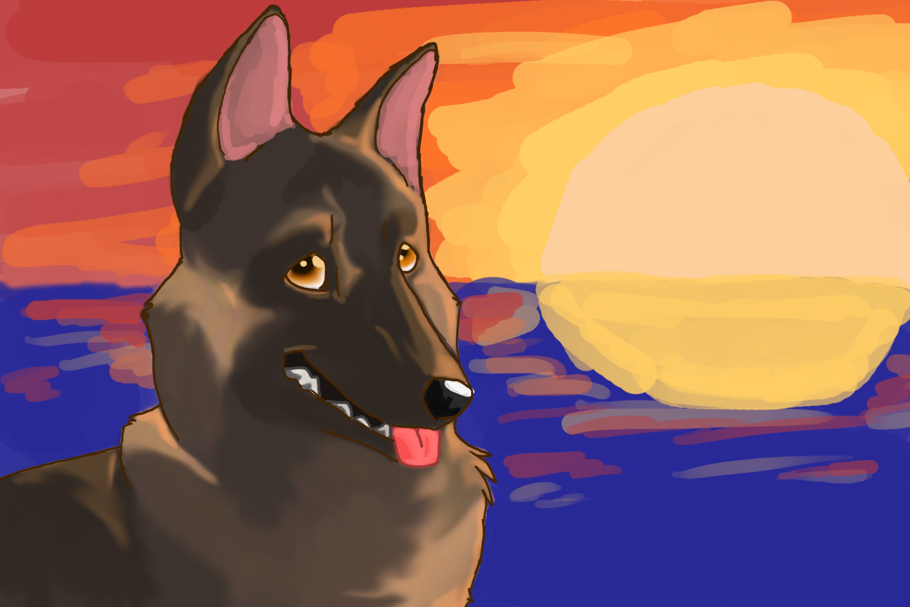 The laziest backround I ever did draw by GerShepen on DeviantArt