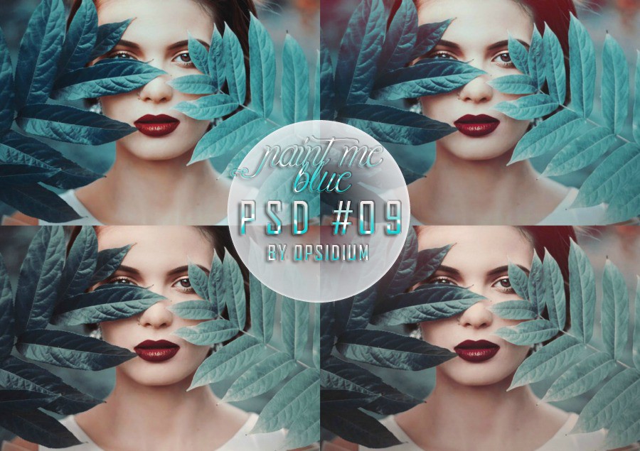 Paint Me Blue Psd By Opsidium by CatalyticGraphic on DeviantArt