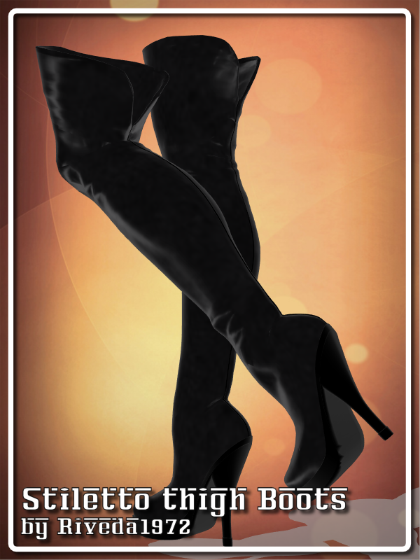 [MMD] Stiletto thigh boots DL (UPDATED) by Riveda1972 on DeviantArt
