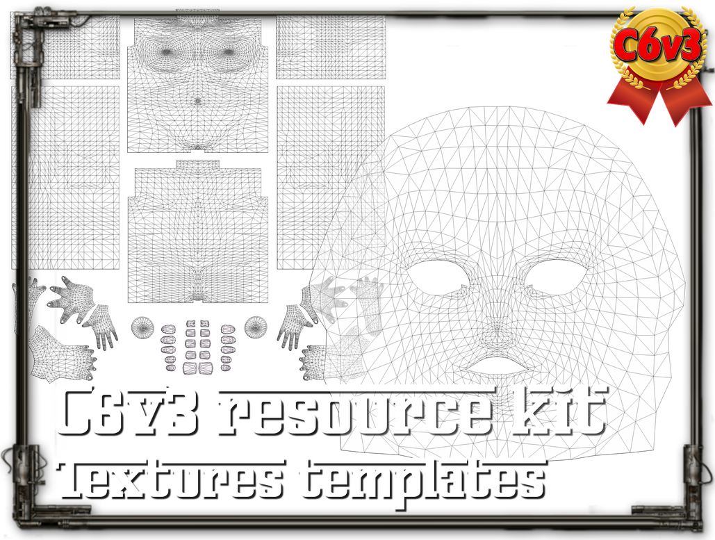 [MMD] C6V3 Resource Kit - textures templates by Riveda1972 on DeviantArt