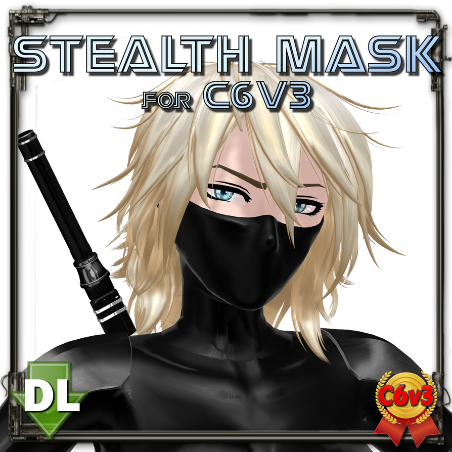 [MMD] Stealth Mask for C6V3 (Download) by Riveda1972 on DeviantArt
