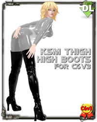 [MMD] KSM Thigh High Boots DOWNLOAD by Riveda1972