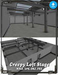 [MMD/XPS/DAZ] Creepy Loft Stage DL by Riveda1972