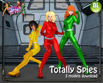 [MMD] C6V3 Totally Spies (3 Models download) by Riveda1972