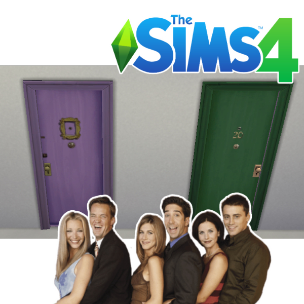 FRIENDS Monica's Apartment Door for the Sims 4! by v1k0s on DeviantArt