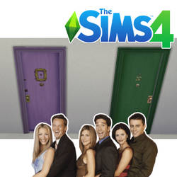 FRIENDS - Monica's Apartment Door for the Sims 4!