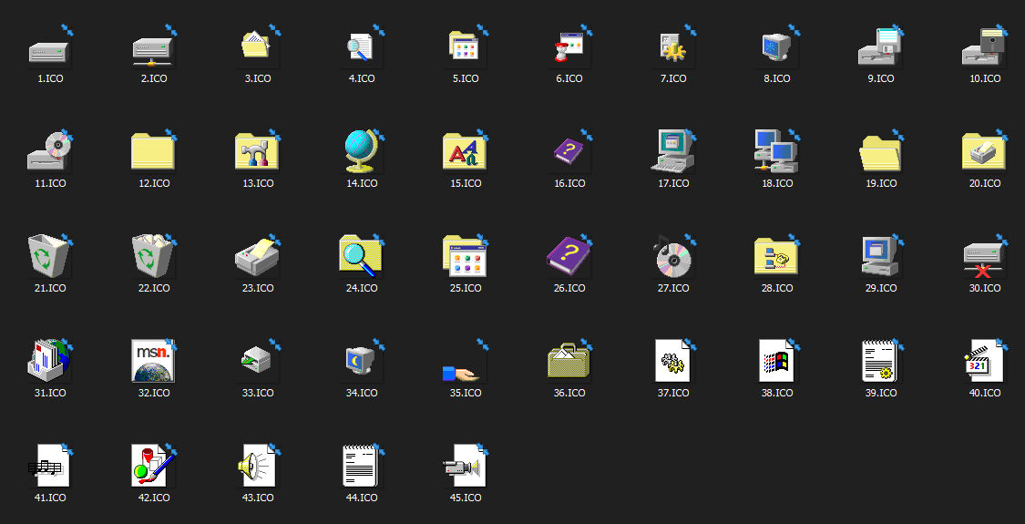 Windows 95 Cool.dll Icons by Supergames699 on DeviantArt