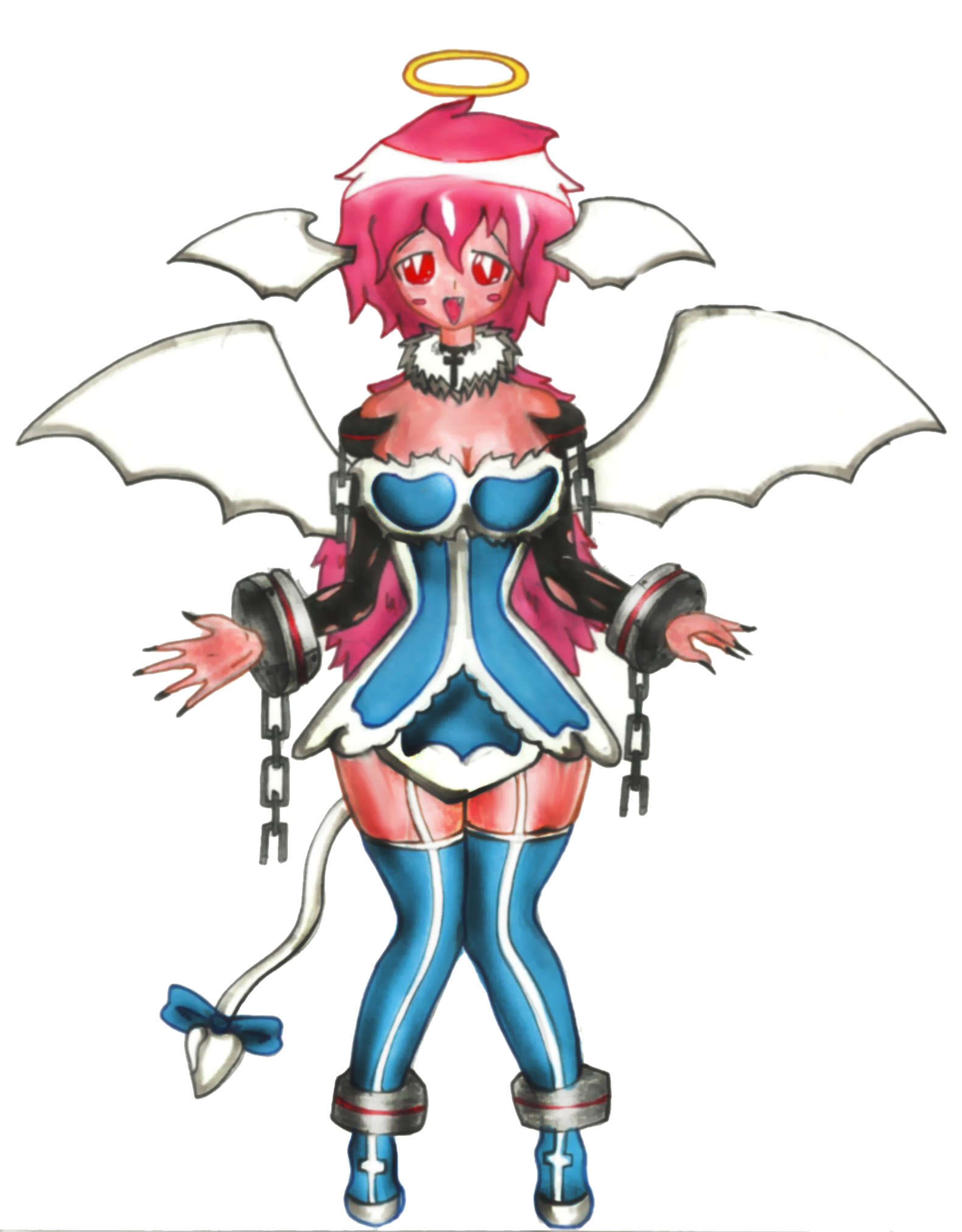 moe fallen angel by ChompWorks on DeviantArt